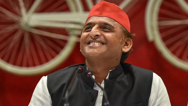 Samajwadi Party (SP) president Akhilesh Yadav addressed a joint press conference along with Nishad Party president Sanjay Nishad, at SP office in Lucknow. (PTI photo) Samajwadi Party (SP) president Akhilesh Yadav addressed a joint press conference along with Nishad Party president Sanjay Nishad, at SP office in Lucknow. (PTI photo)