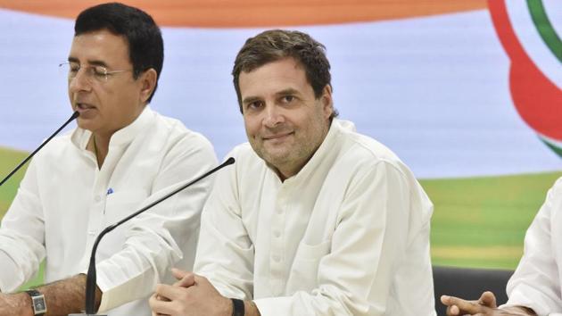 Congress president Rahul Gandhi on Tuesday said the promise of minimum income guarantee is his party’s “surgical strike on poverty” that will ensure there is no poor in the country after 2019. Gandhi said the Congress’s promise of minimum income guarantee is “an explosion”. “It will set off a bomb... They (the BJP) tried to eliminate the poor. We will eliminate poverty,” said Gandhi in Rajasthan’s Ganganagar. (Sanjeev Verma / HT File) Congress president Rahul Gandhi on Tuesday said the promise of minimum income guarantee is his party’s “surgical strike on poverty” that will ensure there is no poor in the country after 2019. Gandhi said the Congress’s promise of minimum income guarantee is “an explosion”. “It will set off a bomb... They (the BJP) tried to eliminate the poor. We will eliminate poverty,” said Gandhi in Rajasthan’s Ganganagar. (Sanjeev Verma / HT File)