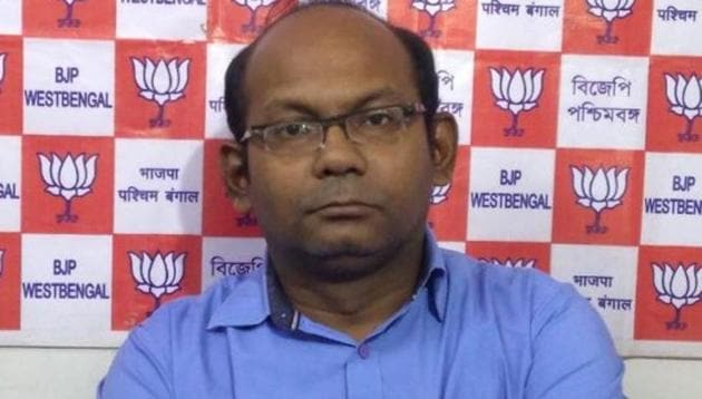Sayantan Basu, BJP state general secretary and candidate from the Basirhat Lok Sabha seat has been booked for incendiary commenst at an election rally on Tuesday. (Bengal BJP Photo) Sayantan Basu, BJP state general secretary and candidate from the Basirhat Lok Sabha seat has been booked for incendiary commenst at an election rally on Tuesday. (Bengal BJP Photo)