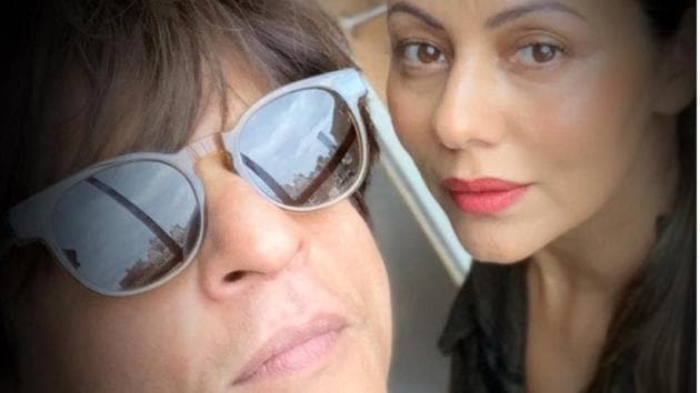 Shah Rukh Khan shared a selfie with Gauri Khan on World Theatre Day.