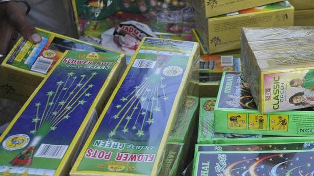 The crackers continued to burst for more than an hour before the authorities could bring it under control (Image for representation).((Photo by Sunil Ghosh / Hindustan Times))