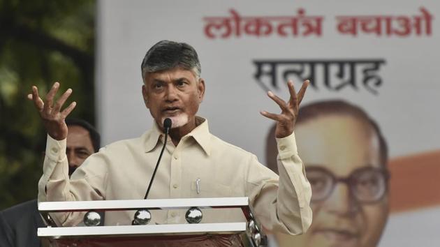 Andhra Pradesh Chief Minister and Telugu Desam Party president N Chandrababu Naidu said the Election Commission of India ‘s decision to transfer three top police officers was “extraordinary and politically motivated”. (PTI) Andhra Pradesh Chief Minister and Telugu Desam Party president N Chandrababu Naidu said the Election Commission of India ‘s decision to transfer three top police officers was “extraordinary and politically motivated”. (PTI)
