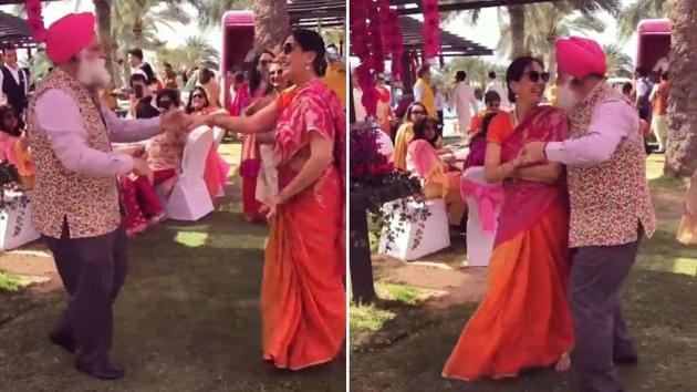 The video has been shared by the couple’s daughter, Gitana Singh, on Instagram. (Instagram/gitanasingh) The video has been shared by the couple’s daughter, Gitana Singh, on Instagram. (Instagram/gitanasingh)