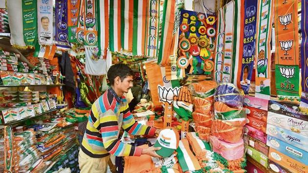 The Madhya Pradesh election commission has directed candidates contesting the upcoming general elections to ensure eco-friendly disposal of campaign material.(HT Photo) The Madhya Pradesh election commission has directed candidates contesting the upcoming general elections to ensure eco-friendly disposal of campaign material.(HT Photo)