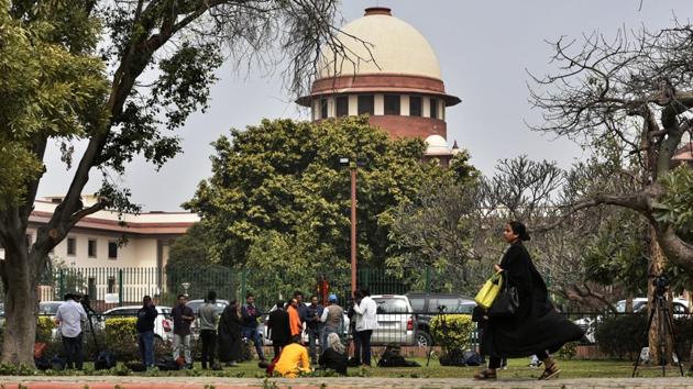 The Supreme Court on Thursday refused an early hearing on a plea seeking stay on the release of a movie ‘Ram ki Janmabhoomi’ alleging it would prejudice the mediation process in Ram Janmabhoomi- Babri Masjid case. “What’s the relation between movie and mediation. Parties want to settle it. We are not so pessimistic. No film can come in the way of mediation,” a Supreme Court bench said. (Biplov Bhuyan / HT Photo) The Supreme Court on Thursday refused an early hearing on a plea seeking stay on the release of a movie ‘Ram ki Janmabhoomi’ alleging it would prejudice the mediation process in Ram Janmabhoomi- Babri Masjid case. “What’s the relation between movie and mediation. Parties want to settle it. We are not so pessimistic. No film can come in the way of mediation,” a Supreme Court bench said. (Biplov Bhuyan / HT Photo)