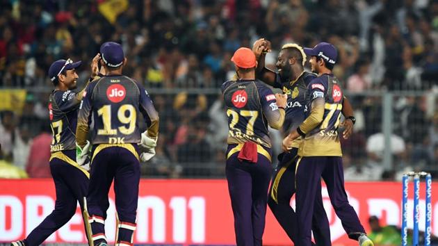 KKR kept their calm as they strolled to an easy win by 28 runs to move to the top of the table (AFP) KKR kept their calm as they strolled to an easy win by 28 runs to move to the top of the table (AFP)