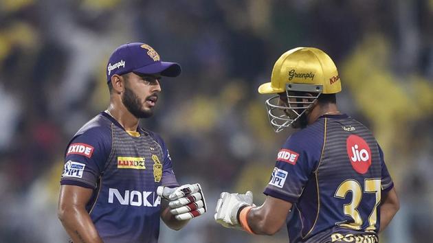 Rana and Uthappa never allowed the momentum to drop in the middle overs (PTI) Rana and Uthappa never allowed the momentum to drop in the middle overs (PTI)