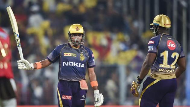 Uthappa brought up a breezy 50 (PTI) Uthappa brought up a breezy 50 (PTI)