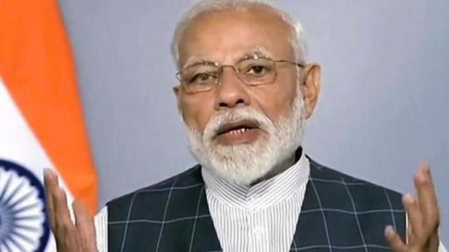 In this video grab taken from Prime Minister Narendra Modi's official twitter handle, Modi announced the success of Mission Shakti, India’s anti-satellite missile capability, in New Delhi, Wednesday, March 27, 2019. Mission Shakti, led by the Defence Research and Development Organisation (DRDO), was aimed at strengthening India's overall security, he said.(PTI)