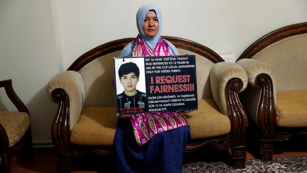 The Xinjiang government did not respond to a request for comment. The family regularly attends protests around Turkey in the hopes of having their voices heard. “When my son was arrested, he was only a 16-year-old kid. His younger siblings ask us constantly when they’ll be united with their older brother,” Pakzat’s mother Gulgine Mahmut said. “I don’t believe he was involved in a crime, I think he was falsely accused.” (Murad Sezer / REUTERS) The Xinjiang government did not respond to a request for comment. The family regularly attends protests around Turkey in the hopes of having their voices heard. “When my son was arrested, he was only a 16-year-old kid. His younger siblings ask us constantly when they’ll be united with their older brother,” Pakzat’s mother Gulgine Mahmut said. “I don’t believe he was involved in a crime, I think he was falsely accused.” (Murad Sezer / REUTERS)