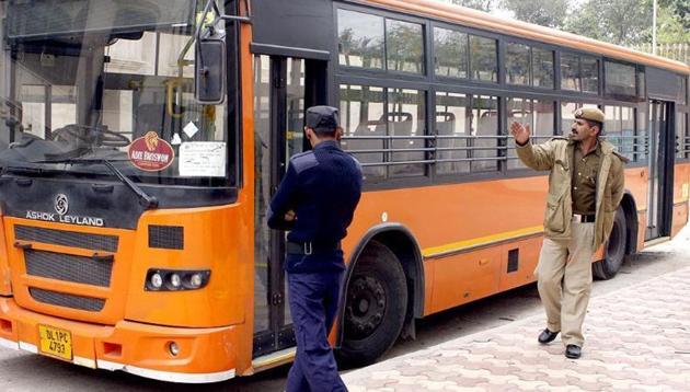 A man riding a motorcycle on the second day of his new job was killed after being hit by a cluster bus in east Delhi’s Ghazipur on Tuesday. HT/Sushil Kumar (Representative Image)