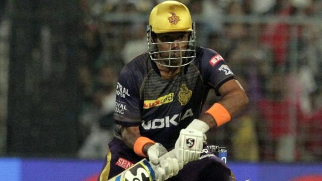 Kolkata Knight Riders' Robin Uthappa bats against Kings XI Punjab.(AP)