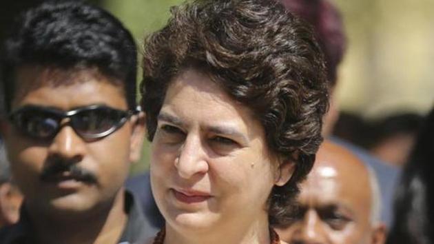 Priyanka Gandhi Vadra on Friday hit out at Prime Minister Narendra Modi and accused the PM of being a “chowkidar” (watchman) of the rich, and not the poor.(AP)
