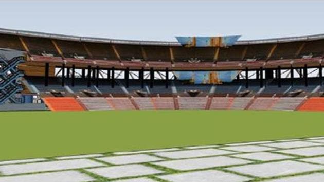 Phase-1 of visitors’ gallery, with 5000 capacity, will go live at SDSC in Sriharikota on March 31. (ISRO/Twitter) Phase-1 of visitors’ gallery, with 5000 capacity, will go live at SDSC in Sriharikota on March 31. (ISRO/Twitter)