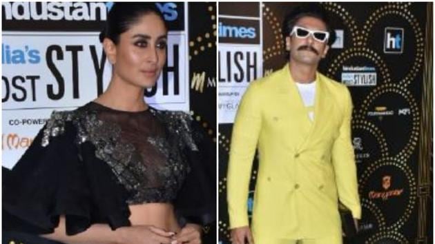 Kareena Kapoor Khan and Ranveer Singh at HT India’s Most Stylish 2019(HT Photo)