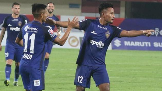 Chennaiyin FC defeated Mumbai City FC in the AIFF Super Cup.(Twitter)