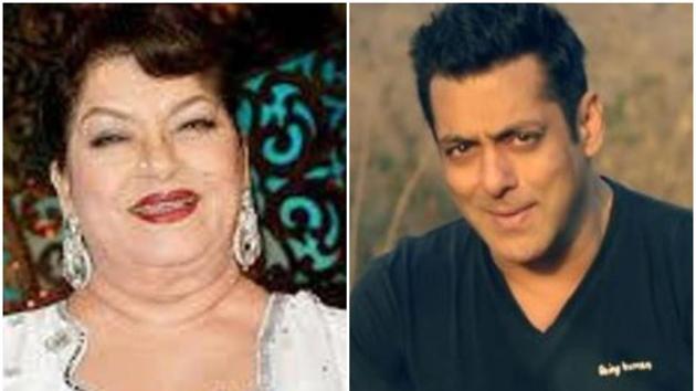 Saroj Khan and Salman Khan worked in films like Biwi Ho Toh Aisi and Andaz Apna Apna in the past.(HT Photo)