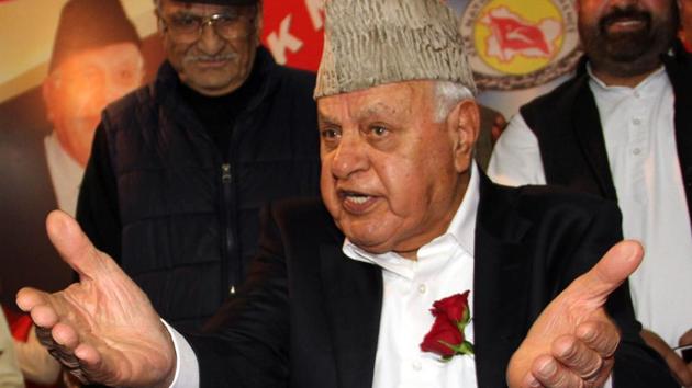 Former Jammu and Kashmir chief minister Farooq Abdullah appeared to head right into a row for his statement that he had “doubts” about the February 14 Pulwama suicide bombing that killed 40 CRPF soldiers. (HT File Photo) Former Jammu and Kashmir chief minister Farooq Abdullah appeared to head right into a row for his statement that he had “doubts” about the February 14 Pulwama suicide bombing that killed 40 CRPF soldiers. (HT File Photo)