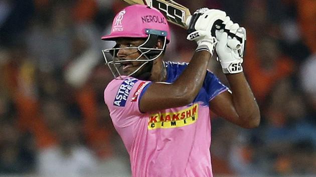 Rajasthan Royals’ Sanju Samson in action.(AP)