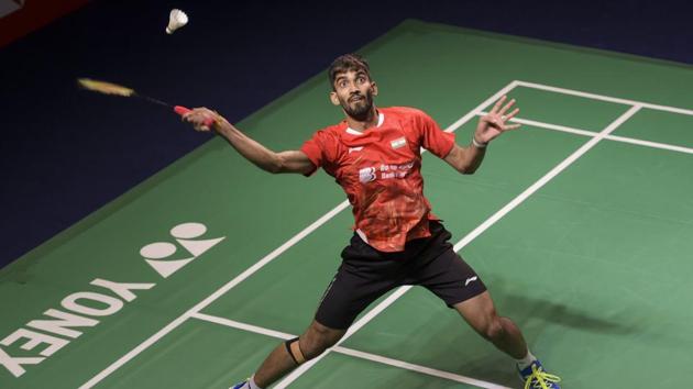 Kidambi Srikanth in action.(PTI) Kidambi Srikanth in action.(PTI)