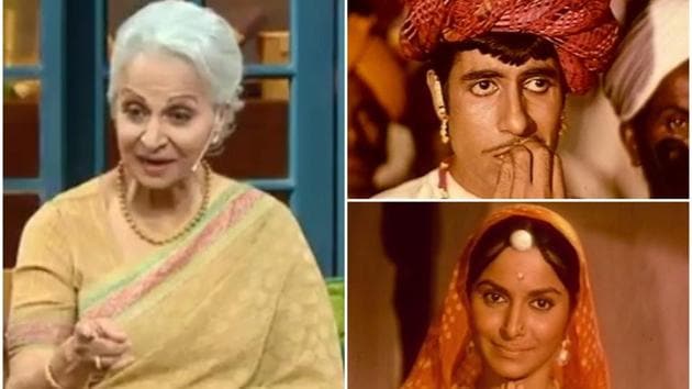 Waheeda Rehman recalled the moment when she slapped Amitabh Bachchan on the sets of Reshma Aur Shera.