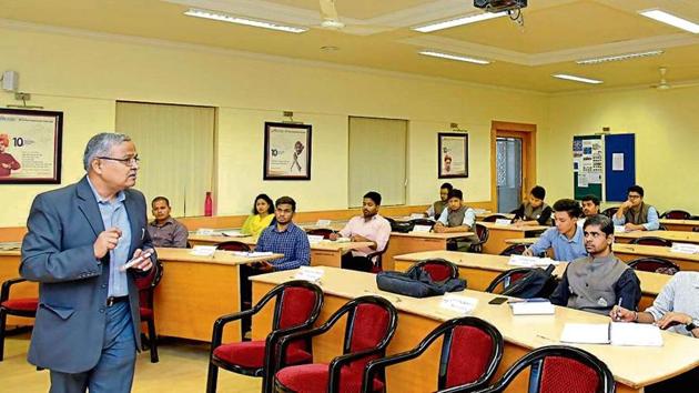 A class in progress at MIT School of Government. The private institute offers a two-year programme — MA in political leadership and government.