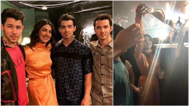 There's Video of Priyanka Chopra Waving a Bra at a Jonas Brothers