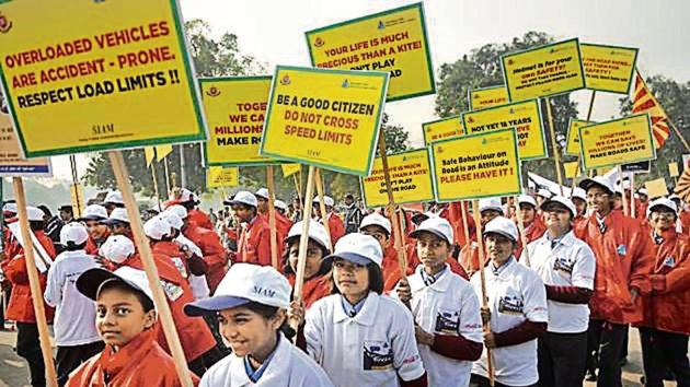 NDMC officials said they want to inculcate a sense of road safety among children. (HT PHOTO/ Representative Image) NDMC officials said they want to inculcate a sense of road safety among children. (HT PHOTO/ Representative Image)