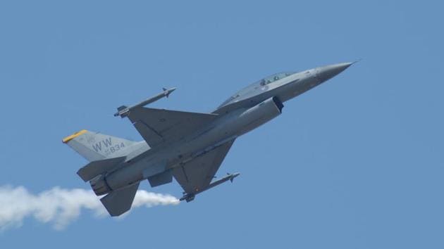 The Pakistan Air Force (PAF) had so far said it had used only JF-17 Thunder jets, developed jointly with China, in the February 27 engagement with India.(Mint File/Representative image)
