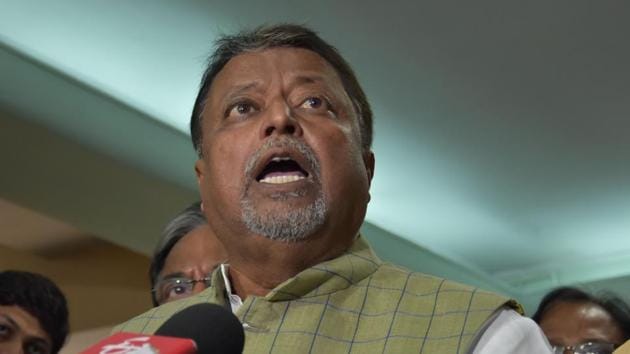 BJP leader Mukul Roy addresses the media after meeting with election commission's special central police observer Vivek Dube in Kolkata on Monday. (ANI) BJP leader Mukul Roy addresses the media after meeting with election commission's special central police observer Vivek Dube in Kolkata on Monday. (ANI)