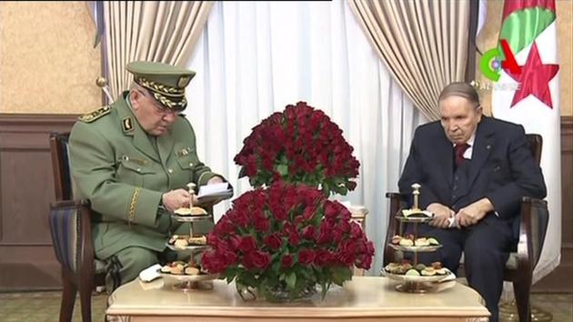 State television reported that armed forces chief Ahmed Gaid Salah, who has called for Bouteflika to step down, remained as deputy defence minister. (AFP) State television reported that armed forces chief Ahmed Gaid Salah, who has called for Bouteflika to step down, remained as deputy defence minister. (AFP)