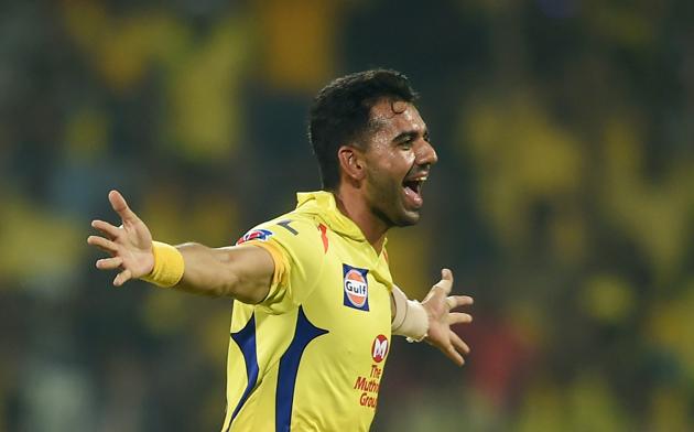 Deepak Chahar rocked Rajasthan early by getting rid of Rahane and Samson (PTI)