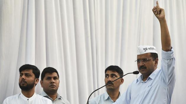 Delhi Chief Minister Arvind Kejriwal said that there were no talks on an alliance for Delhi’s seven Lok Sabha seats with the Congress as its President Rahul Gandhi has already refused it. “There is nothing on the alliance with Congress. We had one meeting with Rahul Gandhi where he refused to have an alliance with AAP,” he said. (Biplov Bhuyan / HT File) Delhi Chief Minister Arvind Kejriwal said that there were no talks on an alliance for Delhi’s seven Lok Sabha seats with the Congress as its President Rahul Gandhi has already refused it. “There is nothing on the alliance with Congress. We had one meeting with Rahul Gandhi where he refused to have an alliance with AAP,” he said. (Biplov Bhuyan / HT File)