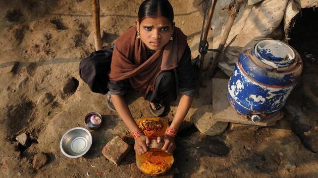 India has one of the lowest female labour force participation rates in the world. In 2017, only 27% of adult Indian women had a job or were actively looking for one .(Burhaan Kinu/HT PHOTO)