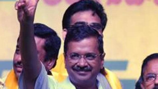 Aam Aadmi Party (AAP) national convener Arvind Kejriwal on Sunday said his party is single-handedly fighting for a full statehood status to Delhi.(ANI) Aam Aadmi Party (AAP) national convener Arvind Kejriwal on Sunday said his party is single-handedly fighting for a full statehood status to Delhi.(ANI)
