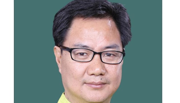 Election Results 2019: Union minister of state for home, Kiren Rijiju is the sitting MP from Arunachal West constituency.(HT PHOTO)