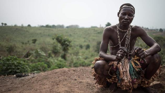 The leader of the group rests on a hill after a performance. Despite being the troupe leader even he was unable to explain the significance this music had to Broto ancestors. The Broto musicians’ is a case of tradition trying to find its footing in a culture in transit. (Florent Vergenes / AFP) The leader of the group rests on a hill after a performance. Despite being the troupe leader even he was unable to explain the significance this music had to Broto ancestors. The Broto musicians’ is a case of tradition trying to find its footing in a culture in transit. (Florent Vergenes / AFP)
