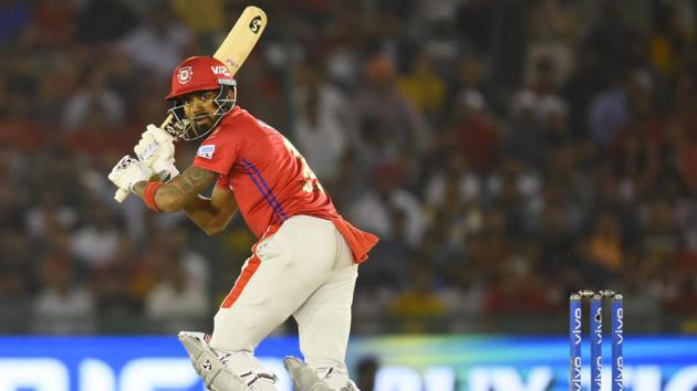 KL Rahul against Delhi Capitals during IPL 2019 match. (HT Photo)