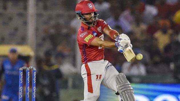 KXIP's Mandeep Singh plays a shot during the Indian Premier League 2019. (PTI)