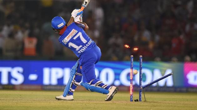 DC's Rishabh Pant bowled during the Indian Premier League 2019. (PTI)