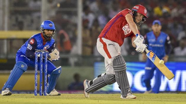 KXIP's David Miller plays a shot during the Indian Premier League 2019. (PTI)
