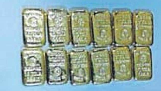Last week, the DRI had arrested seven members of the gang, including the kingpin, , and seized around 106 kg of smuggled gold, worth ₹32 crore. (HT FIle / Photo used for representational purpose only) Last week, the DRI had arrested seven members of the gang, including the kingpin, , and seized around 106 kg of smuggled gold, worth ₹32 crore. (HT FIle / Photo used for representational purpose only)