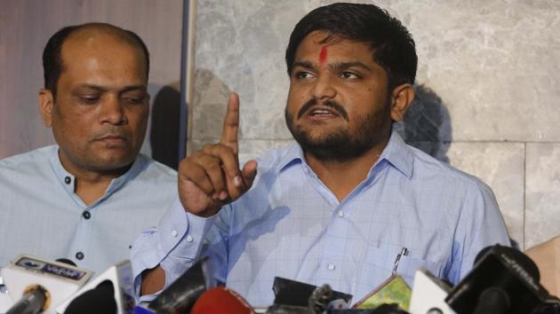 The Supreme Court on Tuesday declined urgent hearing to Patidar leader Hardik Patel’s plea against his conviction so that he can contest Lok Sabha polls. Hardik Patel, who had recently joined the Congress, had filed a plea in the top court challenging the Gujarat High Court’ s order rejecting stay on his conviction in the 2015 Vispur rioting case. (Siddharaj Solanki / HT Archive) The Supreme Court on Tuesday declined urgent hearing to Patidar leader Hardik Patel’s plea against his conviction so that he can contest Lok Sabha polls. Hardik Patel, who had recently joined the Congress, had filed a plea in the top court challenging the Gujarat High Court’ s order rejecting stay on his conviction in the 2015 Vispur rioting case. (Siddharaj Solanki / HT Archive)