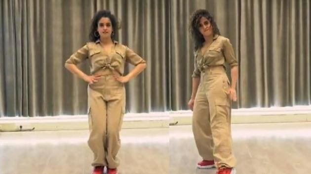 Sanya Malhotra shared a new video of her dance performance on her Instagram account.