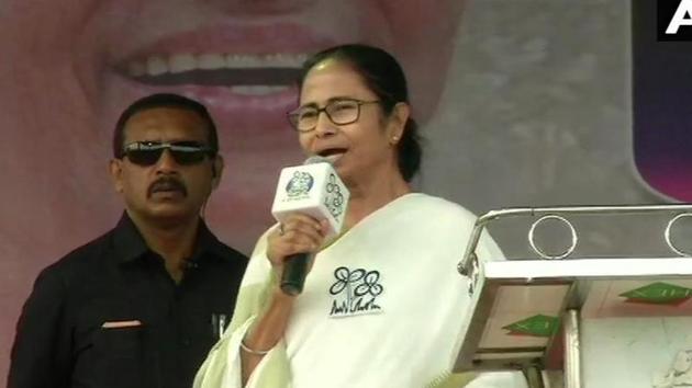 West Bengal chief minister Mamata Banerjee at a rally in Dinhata , north Bengal, on April 3. (ANI) West Bengal chief minister Mamata Banerjee at a rally in Dinhata , north Bengal, on April 3. (ANI)