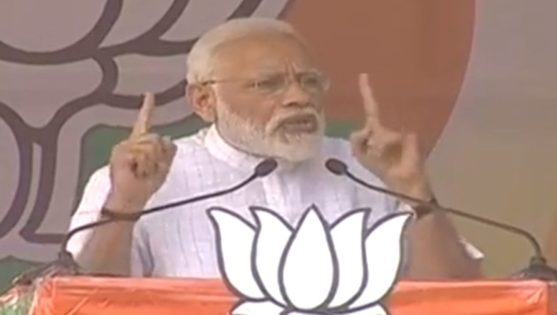 The BJP leader also stung Trinamool Congress leaders on the ponzi scams, alleging that they ran away with the money deposited in the schemes.(Twitter/ BJP4India) The BJP leader also stung Trinamool Congress leaders on the ponzi scams, alleging that they ran away with the money deposited in the schemes.(Twitter/ BJP4India)