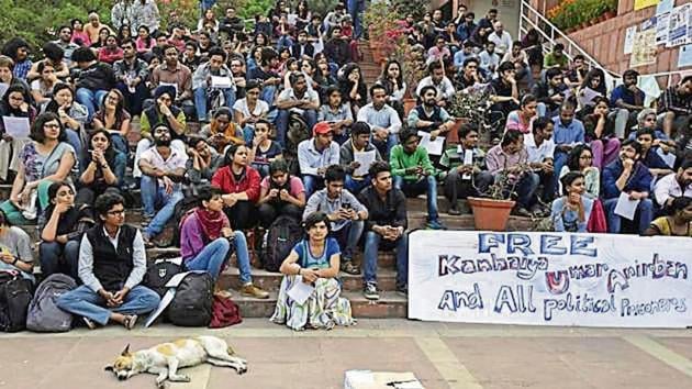 Ten people, including JNU students, are facing sedition charges.(HT Photo) Ten people, including JNU students, are facing sedition charges.(HT Photo)