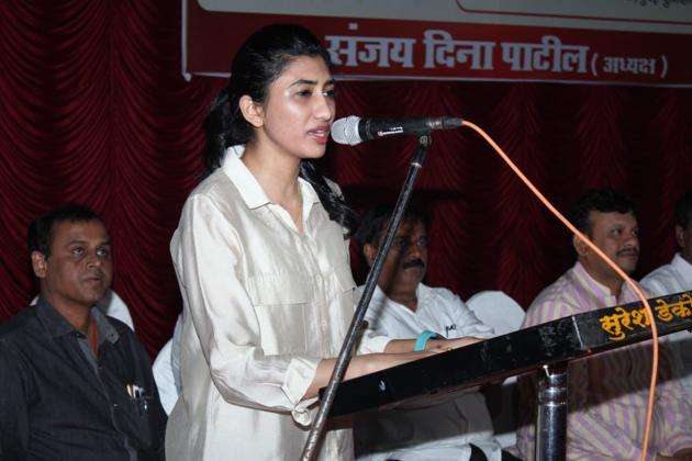 For the past few weeks, 23-year-old Rajool Patil, a first-year law student at Ruparel college, has been shadowing her father, Sanjay Dina Patil, who is the Nationalist Congress Party (NCP) candidate from Mumbai North East(HT) For the past few weeks, 23-year-old Rajool Patil, a first-year law student at Ruparel college, has been shadowing her father, Sanjay Dina Patil, who is the Nationalist Congress Party (NCP) candidate from Mumbai North East(HT)