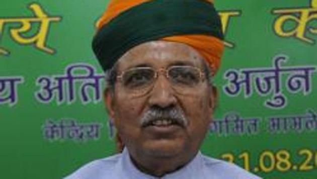 BJP’s Bikaner candidate and union minister Arjun Ram Meghwal(HT file photo)
