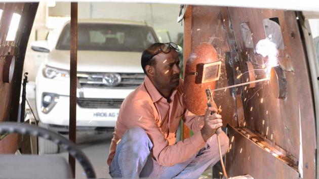 It can take weeks to bolster a car with imported ballistic glass and steel plates able to withstand grenade fragments and gunfire, and even longer for the permission needed to put the car on the road. But for some, it is a price worth paying. “Success and jealousy knock at you together,” said one Punjabi state lawmaker. “You can’t even trust your friends, forget about enemies. I can’t compromise on my safety.” (Narinder Nanu / AFP)
